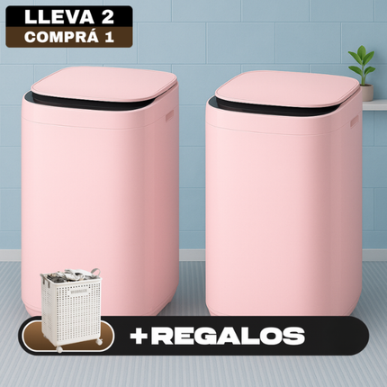 Mini Lavadora TurboWash Inteligente (Ahorrá Agua, Espacio y Tiempo) + Cesto de Lavado de Regalo
