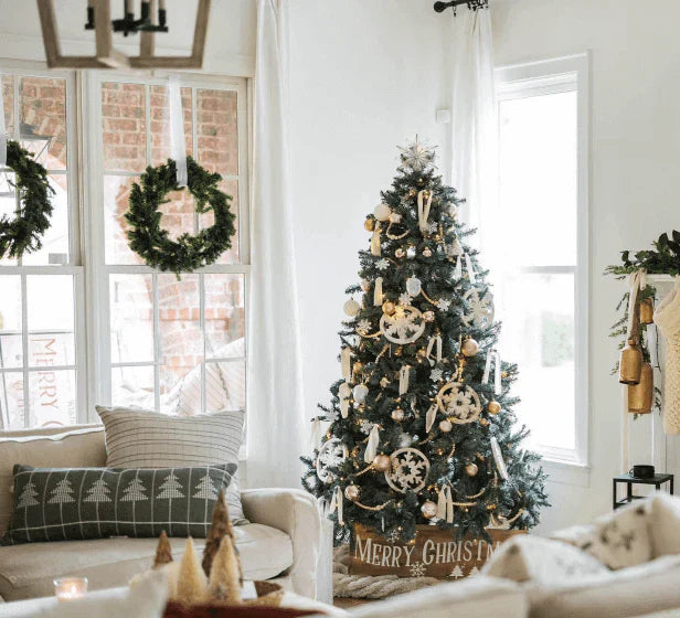 Árbol de Navidad Artificial Abeto Azul Tribeca con 550 Luces LED – 2,10 m (7 pies) 🎄