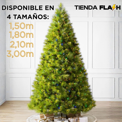 Árbol de Navidad MAGICA con mando a distancia y micro LEDs de colores integrados + REGALO.