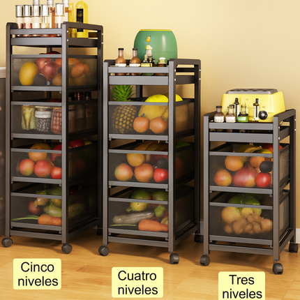 Frutera y Organizador SmartRack con Rueditas