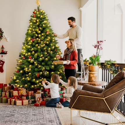 Árbol de Navidad MAGICA con mando a distancia y micro LEDs de colores integrados + REGALO.