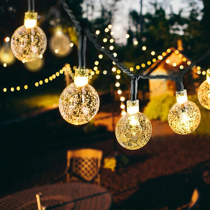 Guirnalda de Luces LED Solares para Jardín y Navidad – Decoración Exterior Impermeable